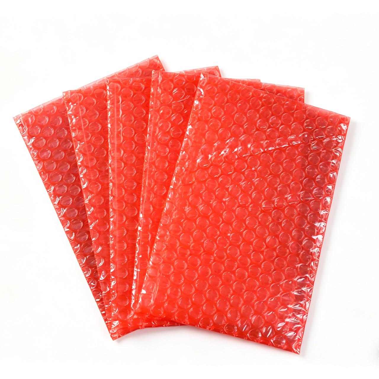 Red Double-Layer Shockproof Anti-static Bubble Bag for Logistics
Red Double-Layer Shockproof Anti-static Bubble Bag for Logistics