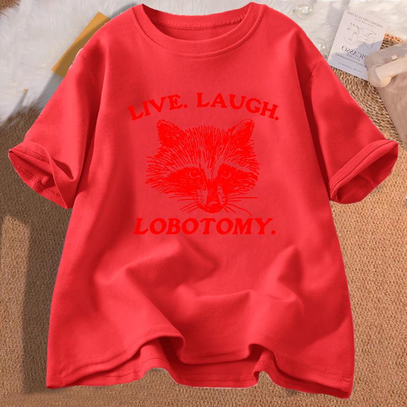 Live Laugh Lobotomy T Shirt Meme Raccoon Graphic TShirt Vintage Cotton Short Sleeve Printed Tshirt Unisexs Clothing Streetwear XL
Live Laugh Lobotomy T Shirt Meme Raccoon Graphic TShirt Vintage Cotton Short Sleeve Printed Tshirt Unisexs Clothing Streetwear XL