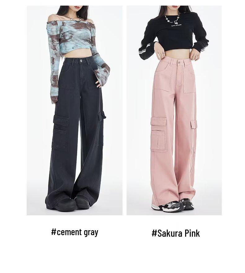 Unisex Grey High-Waisted Wide-Leg Cargo Pants - Spring/Autumn 2023, Slimming, Extra Long, Floor-Length Jeans XL чорний
Unisex Grey High-Waisted Wide-Leg Cargo Pants - Spring/Autumn 2023, Slimming, Extra Long, Floor-Length Jeans XL чорний