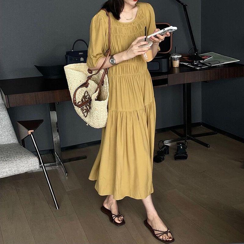 Женское платье миди с французскими плиссированными рукавами-буфами, стройнящее - Летняя коллекция высокого класса 2025 XL жёлтый
Женское платье миди с французскими плиссированными рукавами-буфами, стройнящее - Летняя коллекция высокого класса 2025 XL жёлтый