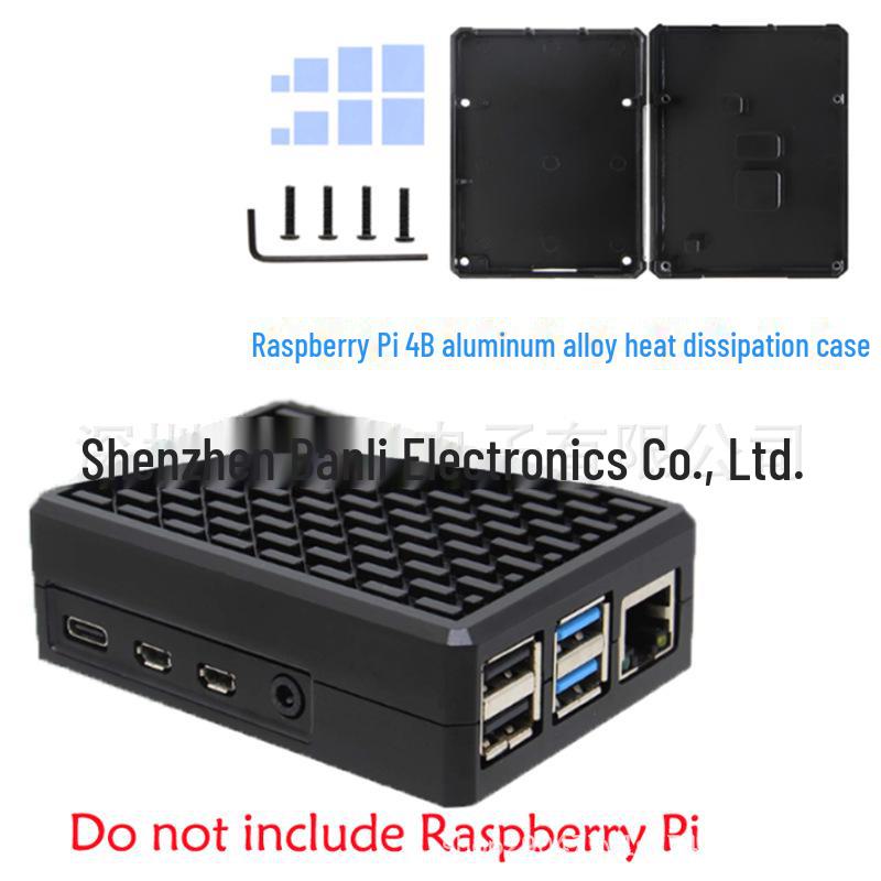 Raspberry Pi 4B Aluminum Alloy Passive Cooling Case with Built-in Thermal Columns for Efficient Heat Dissipation Pi4-ALU-CASE-P232
Raspberry Pi 4B Aluminum Alloy Passive Cooling Case with Built-in Thermal Columns for Efficient Heat Dissipation Pi4-ALU-CASE-P232