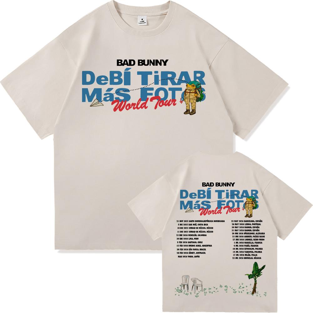 Bad Bunny Debí Tirar Más Fotos World Tour 2025-2026 T-Shirt Men Funny Vintage Frog Tshirt Unisex High Quality Cotton Tees Shirts 2XL
Bad Bunny Debí Tirar Más Fotos World Tour 2025-2026 T-Shirt Men Funny Vintage Frog Tshirt Unisex High Quality Cotton Tees Shirts 2XL