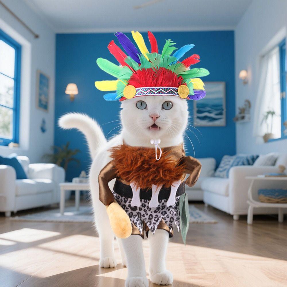 Interesting Cat Indian Chief Outfit Decorative Dog Cosplay Costume Cosplay Party L
Interesting Cat Indian Chief Outfit Decorative Dog Cosplay Costume Cosplay Party L