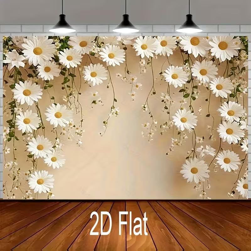 2D Beige Daisy Photography Backdrop, White Floral Wall Portrait Background 47.2x31.5inch/120*80cm
2D Beige Daisy Photography Backdrop, White Floral Wall Portrait Background 47.2x31.5inch/120*80cm