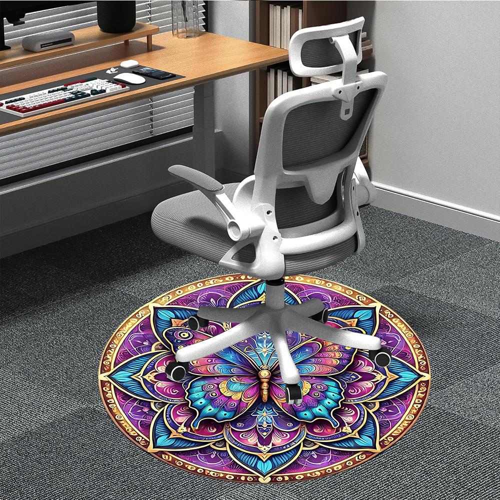 1pc Butterfly Mandala Artwork Chair Carpet for Office, Non-slip, Soft and Durable Office Rug for Decoration, Perfect for Office yy251229178 80cm by 80cm
1pc Butterfly Mandala Artwork Chair Carpet for Office, Non-slip, Soft and Durable Office Rug for Decoration, Perfect for Office yy251229178 80cm by 80cm