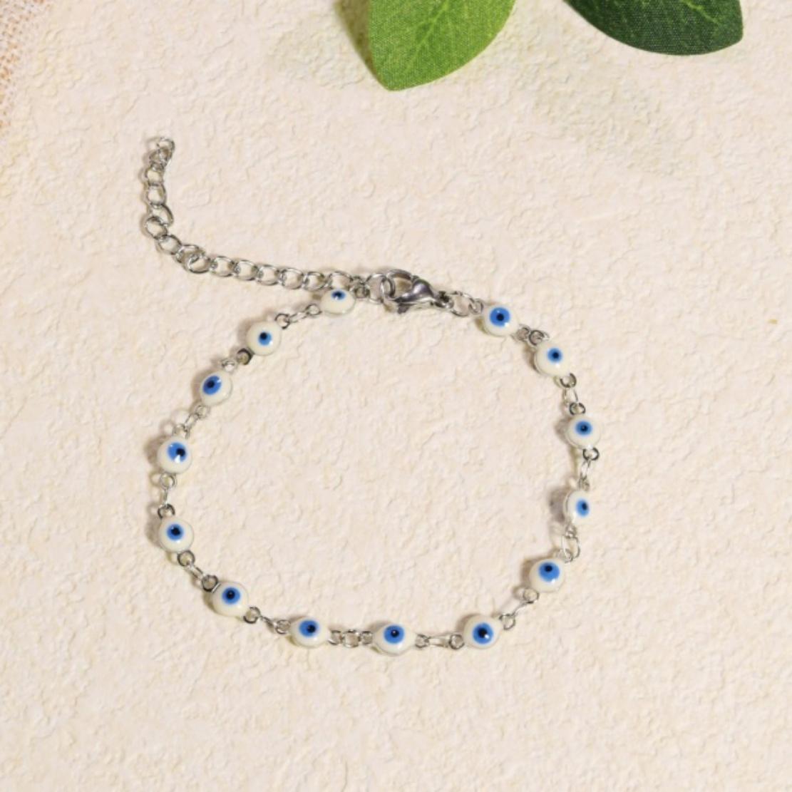 Turkish Lucky Blue Evil Eye Charm Bracelets Women s Stainless Steel Gold Color Bracelet Amulet Zircon Christmas Gifts Wholesale 17-20 cm
Turkish Lucky Blue Evil Eye Charm Bracelets Women s Stainless Steel Gold Color Bracelet Amulet Zircon Christmas Gifts Wholesale 17-20 cm