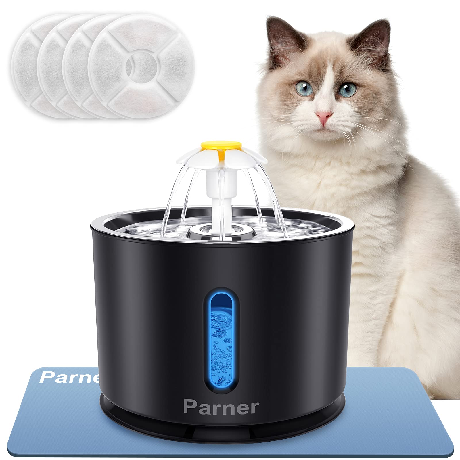 Новый Parner Автоматическая поилка для кошек и домашних животных Поилка для воды из нержавеющей стали BPA Free Тихая автоматическая циркуляция Большая емкость Цветочный дизайн Светодиодная вода
Новый Parner Автоматическая поилка для кошек и домашних животных Поилка для воды из нержавеющей стали BPA Free Тихая автоматическая циркуляция Большая емкость Цветочный дизайн Светодиодная вода