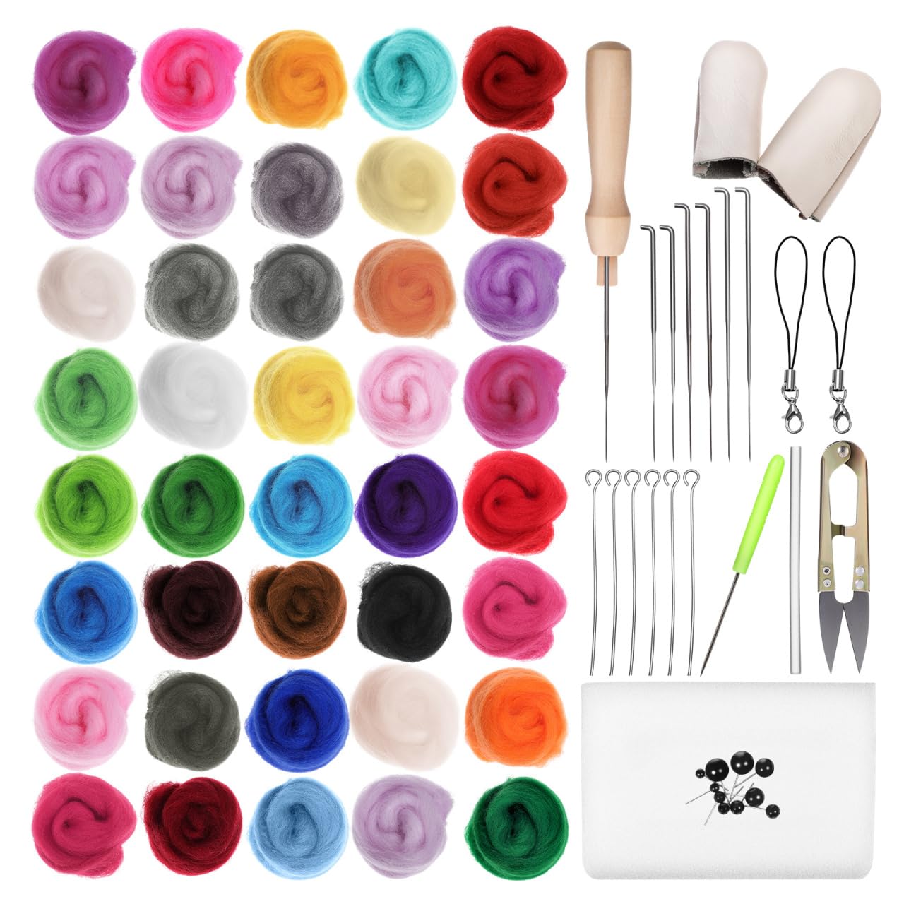 Lurrose Wool Felt 40 Tools Small Craft DIY For Punch Needle Handmade For Decoration Kit, Colors, Included, 3-слойная коробка, Tools, Materials, Beginners,
Lurrose Wool Felt 40 Tools Small Craft DIY For Punch Needle Handmade For Decoration Kit, Colors, Included, 3-слойная коробка, Tools, Materials, Beginners,