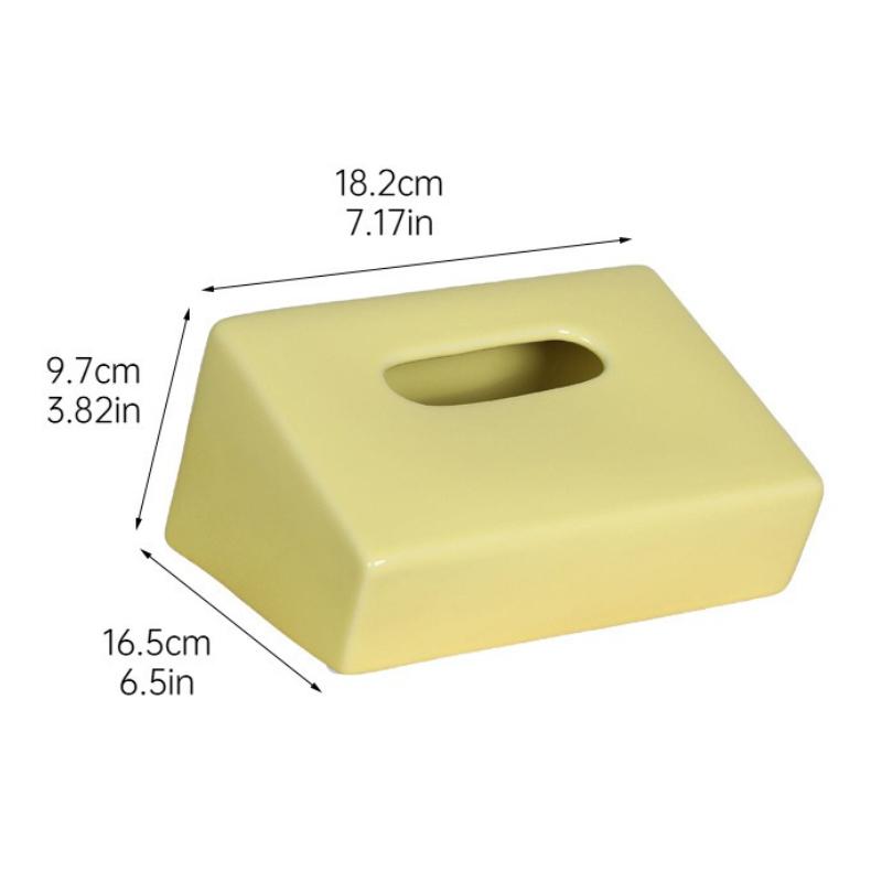 Ceramics Tissue Box Minimalist Modern Tissue Case Elegant Aesthetics Napkin Box Home Storage Organization Table Decoration жовтий
Ceramics Tissue Box Minimalist Modern Tissue Case Elegant Aesthetics Napkin Box Home Storage Organization Table Decoration жовтий