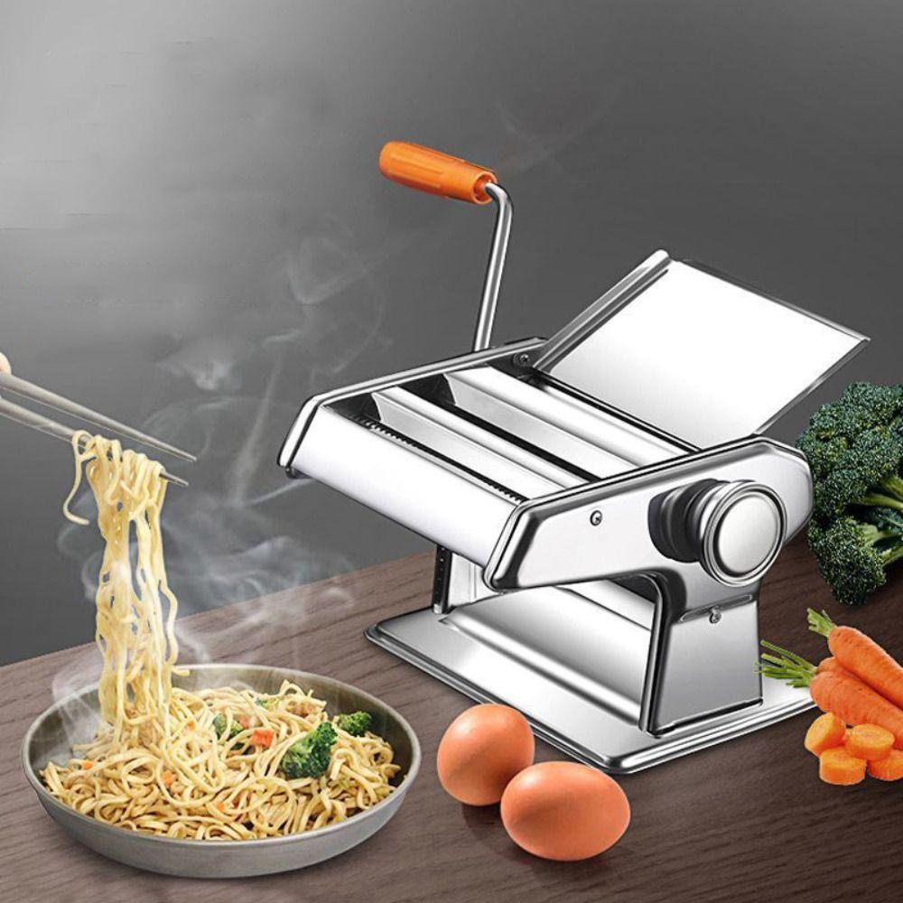 Adjustable Thickness Pasta Maker Manual Spaghetti Making Machine Noodle Making Machine Dough Silver 2 blades
Adjustable Thickness Pasta Maker Manual Spaghetti Making Machine Noodle Making Machine Dough Silver 2 blades