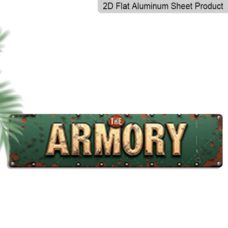 2D Flat, 1pc, Retro The Armory Metal Sign, Aluminum Decorative Sign, Rustic Aluminum Garage, Workshop, for Man Cave & Outdoor/ Decor - Arms-Themed 40cm x 10cm
2D Flat, 1pc, Retro The Armory Metal Sign, Aluminum Decorative Sign, Rustic Aluminum Garage, Workshop, for Man Cave & Outdoor/ Decor - Arms-Themed 40cm x 10cm