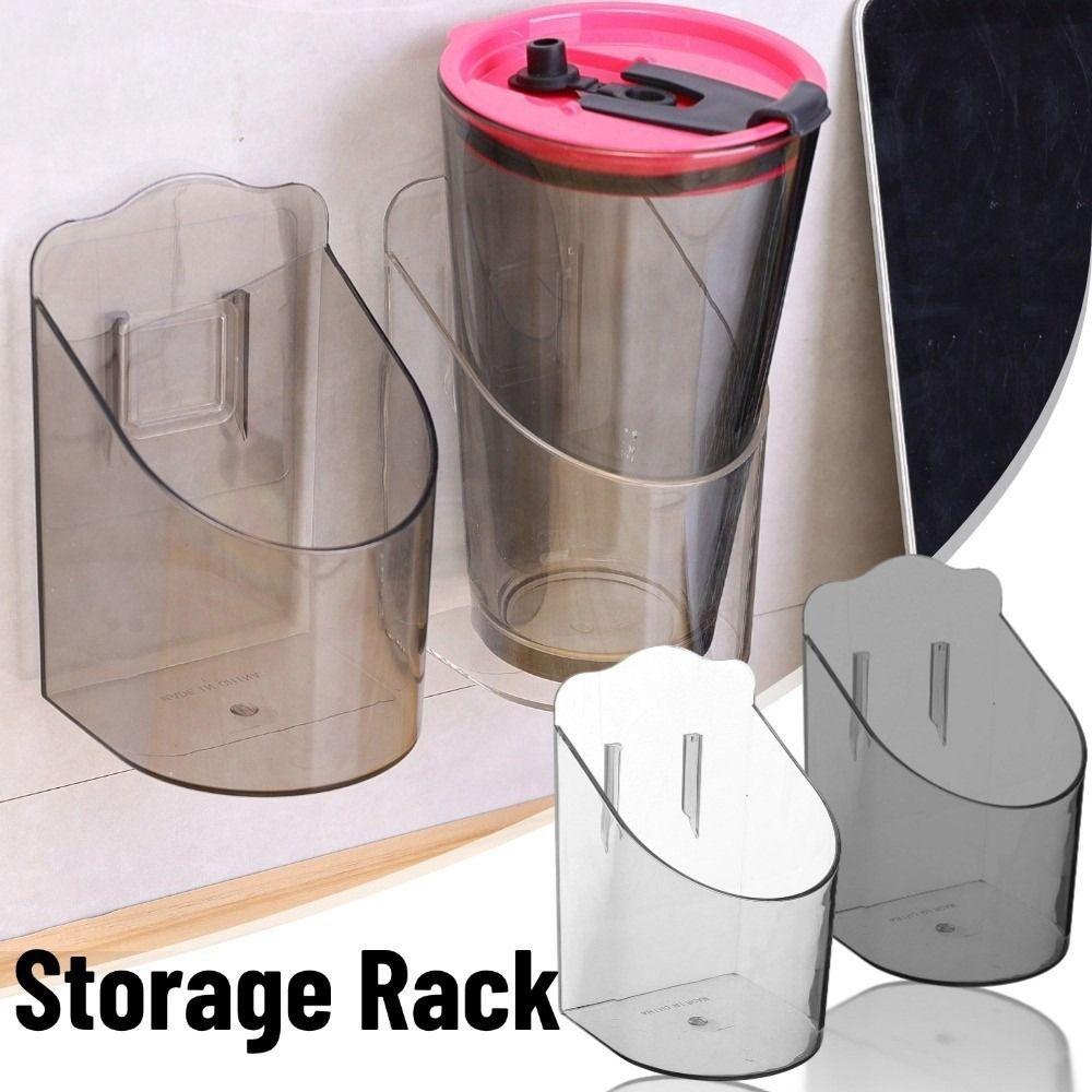 Wall Mount Remote Control Storage Box Transparent Lipstick Shelf New Cup Storage Rack transparent black
Wall Mount Remote Control Storage Box Transparent Lipstick Shelf New Cup Storage Rack transparent black