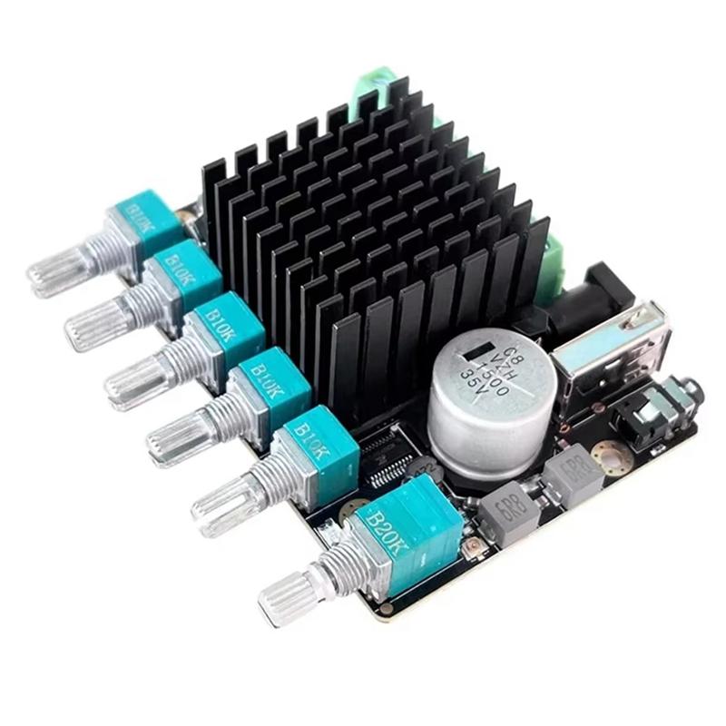 ABUO-Bluetooth 2.1 TPA3116 Power Amplifier 2X50w+ 100W Subwoofer Adjustable Frequency Division Point Virtual Surround DC24V
ABUO-Bluetooth 2.1 TPA3116 Power Amplifier 2X50w+ 100W Subwoofer Adjustable Frequency Division Point Virtual Surround DC24V