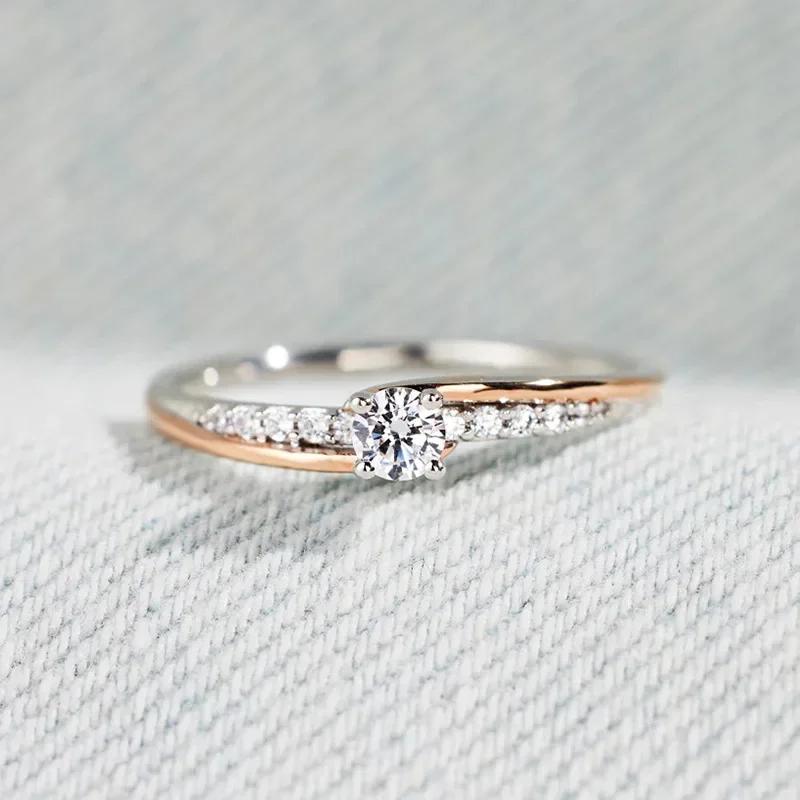 Two tone compact zircon inlaid luxury ring with elegant and trendy design for women, personalized temperament, and Zircon acces 10
Two tone compact zircon inlaid luxury ring with elegant and trendy design for women, personalized temperament, and Zircon acces 10