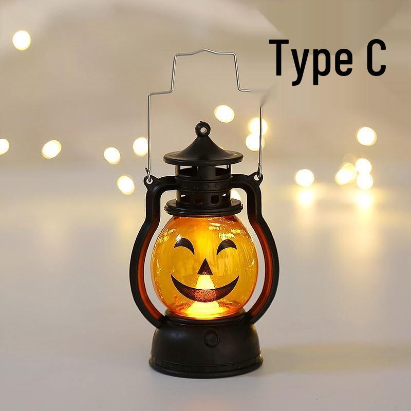 Halloween Skull & Pumpkin Handheld Oil Lamp: Small Horse Lamp Party Decoration Prop
Halloween Skull & Pumpkin Handheld Oil Lamp: Small Horse Lamp Party Decoration Prop