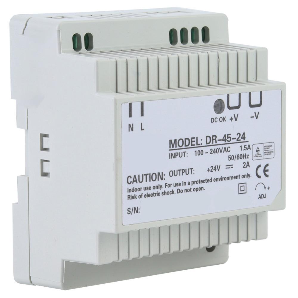100-240В Блок живлення на DIN-рейку DR-45-24 AC-DC Перетворювач Промисловий контроль
100-240В Блок живлення на DIN-рейку DR-45-24 AC-DC Перетворювач Промисловий контроль