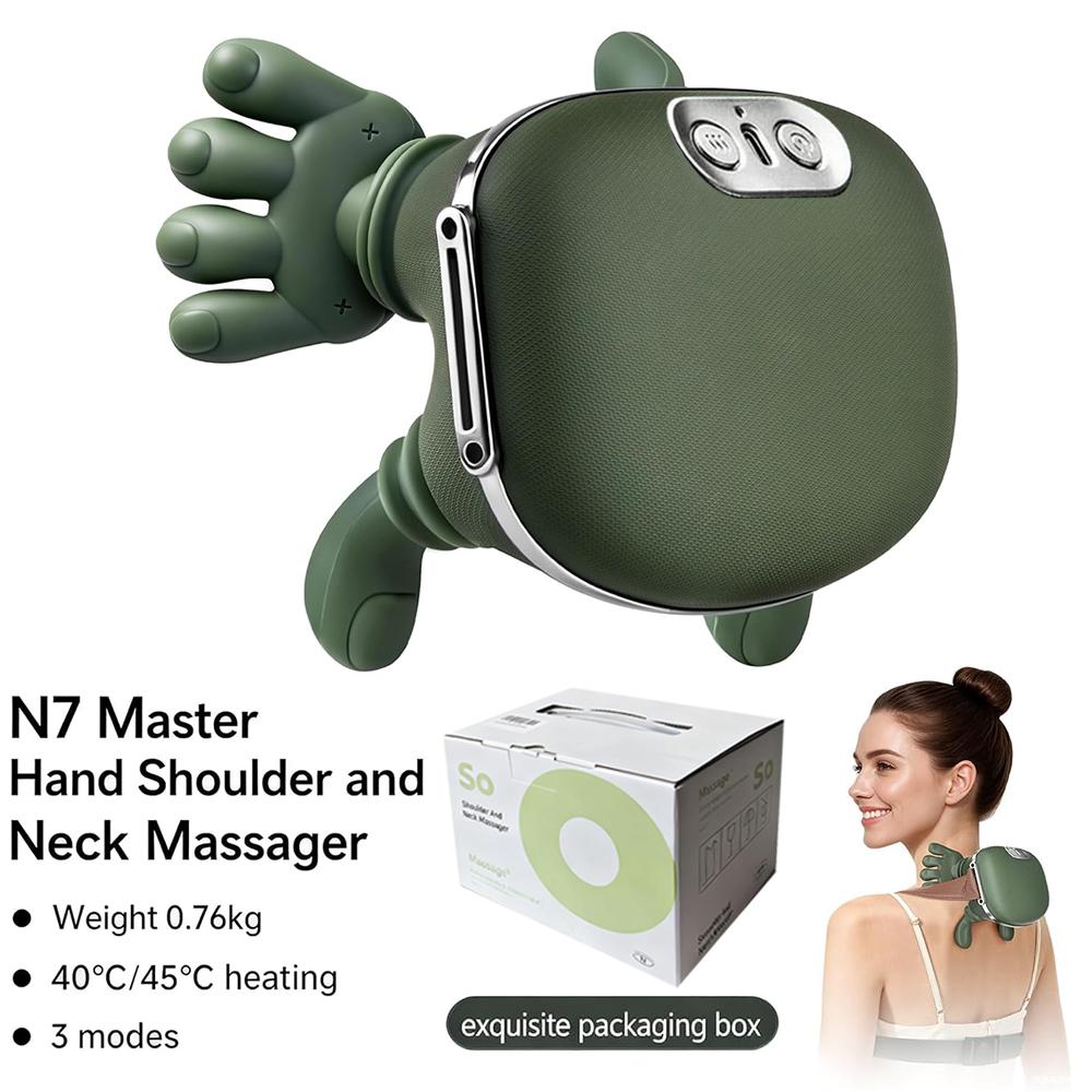 Bionic Finger Neck Shoulder Massager N7 Kneading Massager Shawl 3Level Modes Neck Cervical Waist Leg Body Muscles Massage Pillow
Bionic Finger Neck Shoulder Massager N7 Kneading Massager Shawl 3Level Modes Neck Cervical Waist Leg Body Muscles Massage Pillow