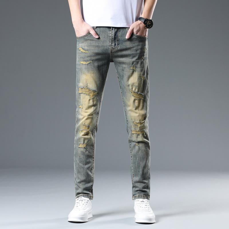 Новые летние джинсы слим девять точек стрейч повседневные длинные брюки для мужчин 28
Новые летние джинсы слим девять точек стрейч повседневные длинные брюки для мужчин 28