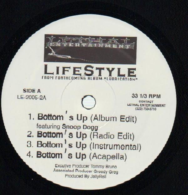 12inch Record LIFESTYLE - Bottom s Up LE20052 Lethal Entertai 2005 US Rap & Hip-Hop/R&B Used
12inch Record LIFESTYLE - Bottom s Up LE20052 Lethal Entertai 2005 US Rap & Hip-Hop/R&B Used