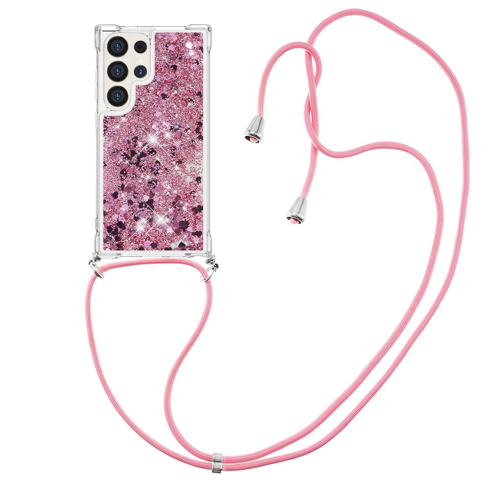 For Samsung Galaxy S25 Ultra TPU Case Quicksand Design Phone Cover with Lanyard Dark Purple/Hearts 
For Samsung Galaxy S25 Ultra TPU Case Quicksand Design Phone Cover with Lanyard Dark Purple/Hearts