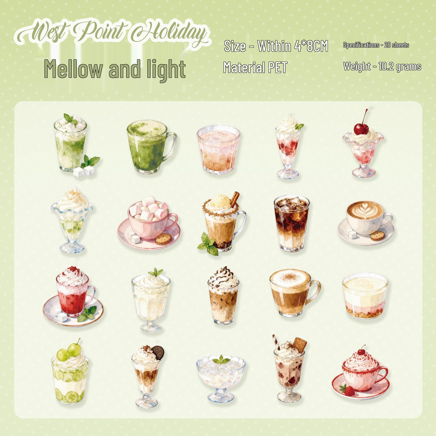 Yuxian Holiday Series Pet Sticker Pack: Pastry-Themed Journal Decoration, Collage Set - 20 Pieces, 4 Styles
Yuxian Holiday Series Pet Sticker Pack: Pastry-Themed Journal Decoration, Collage Set - 20 Pieces, 4 Styles