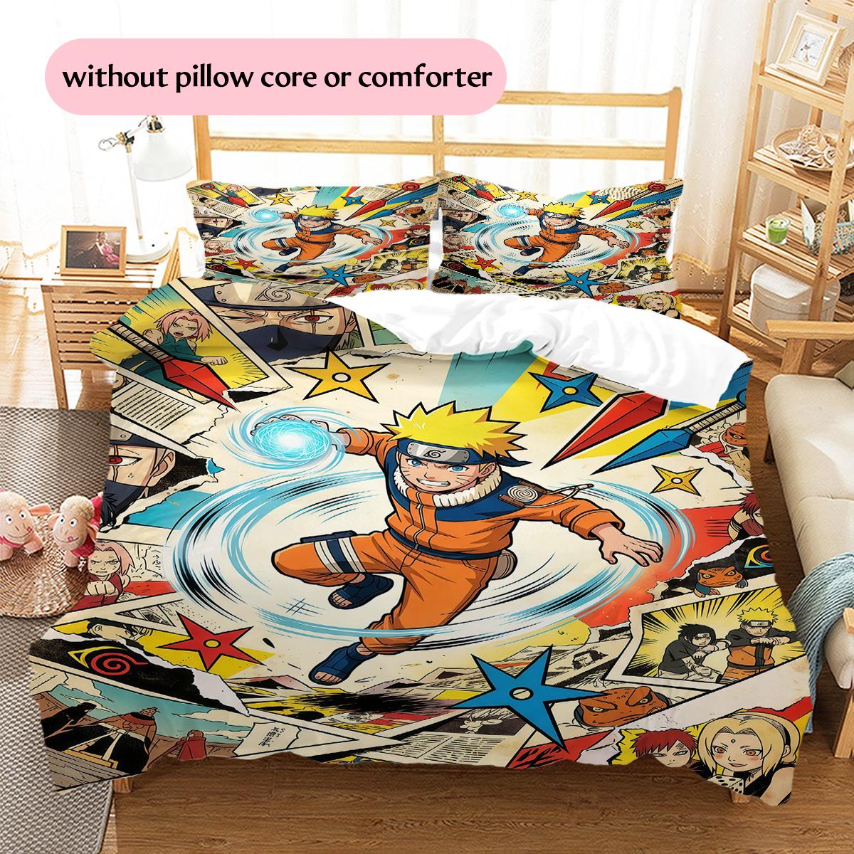 Naruto splicing Pattern Bedding Quilt Set Home Decoration Gift (1 * duvet cover + 2 * pillowcase without core) 135x200cm
Naruto splicing Pattern Bedding Quilt Set Home Decoration Gift (1 * duvet cover + 2 * pillowcase without core) 135x200cm