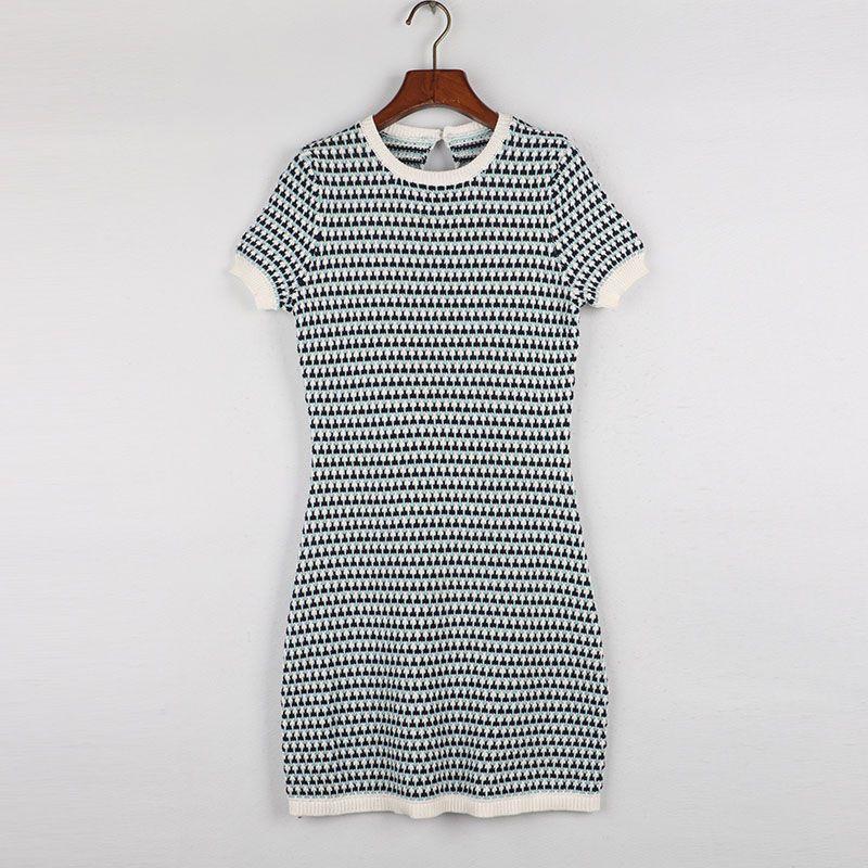 Sunshine Spring Summer New Foreign Trade mm Home Graceful Pure Cotton Stripe Women clothes Short sleeve Knitted dress Slimming Flower color M: Bust size 86-92
Sunshine Spring Summer New Foreign Trade mm Home Graceful Pure Cotton Stripe Women clothes Short sleeve Knitted dress Slimming Flower color M: Bust size 86-92