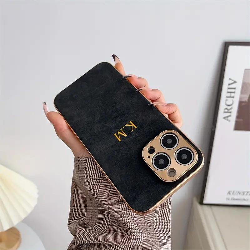 Luxury Matte Lambskin Personalized Case For iPhone 16 15 14 13 12 11 Pro Max Plus Initials Name Plating Bumper Cover For iPhone 14
Luxury Matte Lambskin Personalized Case For iPhone 16 15 14 13 12 11 Pro Max Plus Initials Name Plating Bumper Cover For iPhone 14