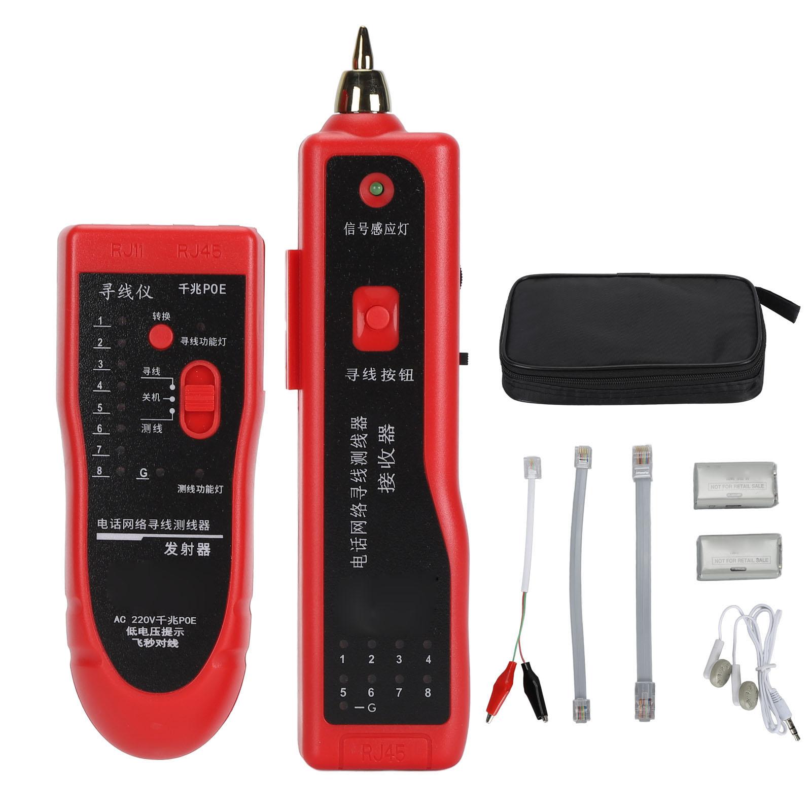Line Finder RJ11 RJ45 Wire Tracker Strong Anti Interference Multi Functional Network Cable Tester
Line Finder RJ11 RJ45 Wire Tracker Strong Anti Interference Multi Functional Network Cable Tester