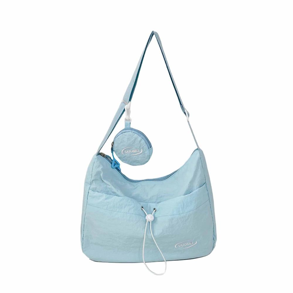 Быстросохнущая нейлоновая наплечная сумка Harajuku, сумка-мессенджер с кошельком для монет, быстросохнущая сумка кроссбоди, для путешествий синий
Быстросохнущая нейлоновая наплечная сумка Harajuku, сумка-мессенджер с кошельком для монет, быстросохнущая сумка кроссбоди, для путешествий синий