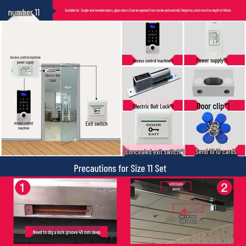 Fingerprint Access Control & Time Attendance Machine CN plug (adapter included)
Fingerprint Access Control & Time Attendance Machine CN plug (adapter included)