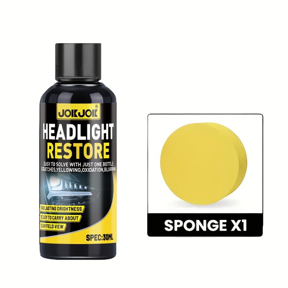 Professional Headlight Restoration Agent - Removes Yellowing, Oxidation and Haze - Lens Polishing and Grinding Material - Effect
Professional Headlight Restoration Agent - Removes Yellowing, Oxidation and Haze - Lens Polishing and Grinding Material - Effect
