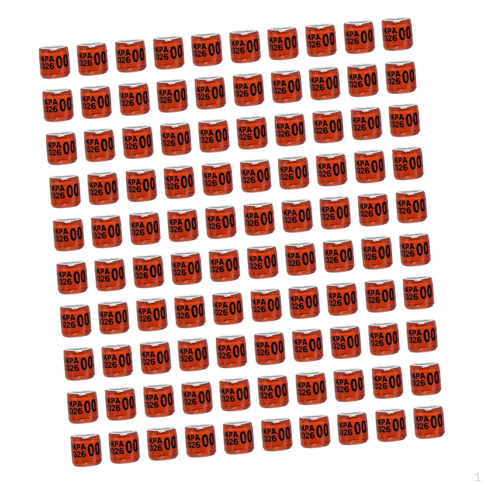 100 Алюмінієвих Ідентифікаційних Кілець для Голубів, Горлиць, Канарок, Нерозлучників та Перепелів (2026 рік). Red Hong Kong
100 Алюмінієвих Ідентифікаційних Кілець для Голубів, Горлиць, Канарок, Нерозлучників та Перепелів (2026 рік). Red Hong Kong