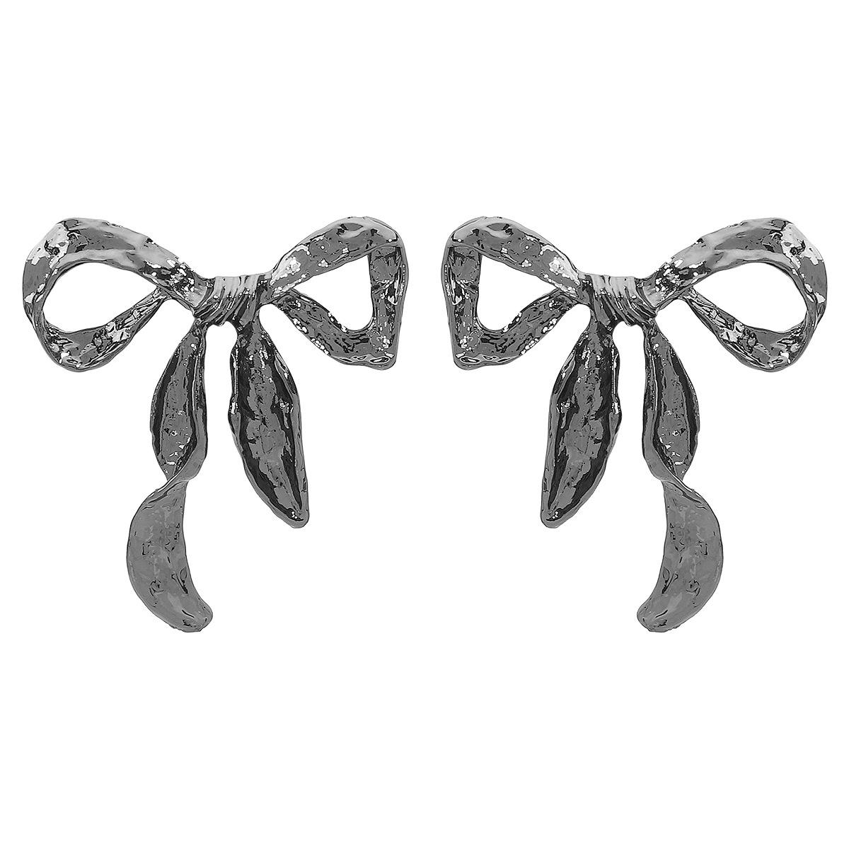 Retro Simple Metal Bow Earrings Fashion Temperament Design Stackable Stud Earrings For Women Trendy Ear Jewelry чёрный
Retro Simple Metal Bow Earrings Fashion Temperament Design Stackable Stud Earrings For Women Trendy Ear Jewelry чёрный