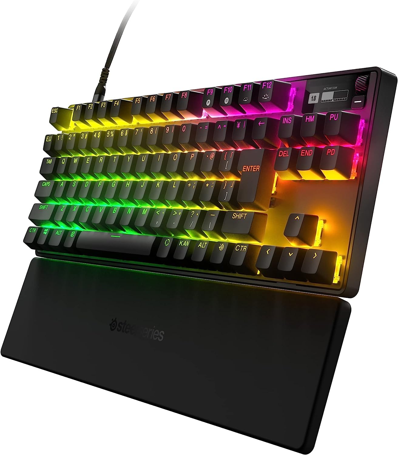 Ігрова клавіатура SteelSeries Rapid Trigger Tenkeyless Дротова Японська розкладка Перемикач OmniPoint Органічний EL-дисплей Apex Pro TKL (2023) 64861 Чорний чорний
Ігрова клавіатура SteelSeries Rapid Trigger Tenkeyless Дротова Японська розкладка Перемикач OmniPoint Органічний EL-дисплей Apex Pro TKL (2023) 64861 Чорний чорний
