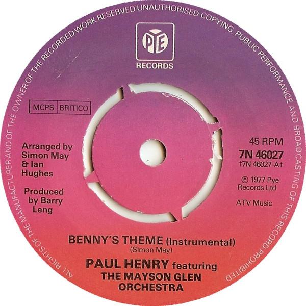 7-дюймовая пластинка PAUL HENRY THE MAYSON GLEN ORCHES Bennys Theme 7N46027 Pye Records 1977 Великобритания Поп Б/у
7-дюймовая пластинка PAUL HENRY THE MAYSON GLEN ORCHES Bennys Theme 7N46027 Pye Records 1977 Великобритания Поп Б/у