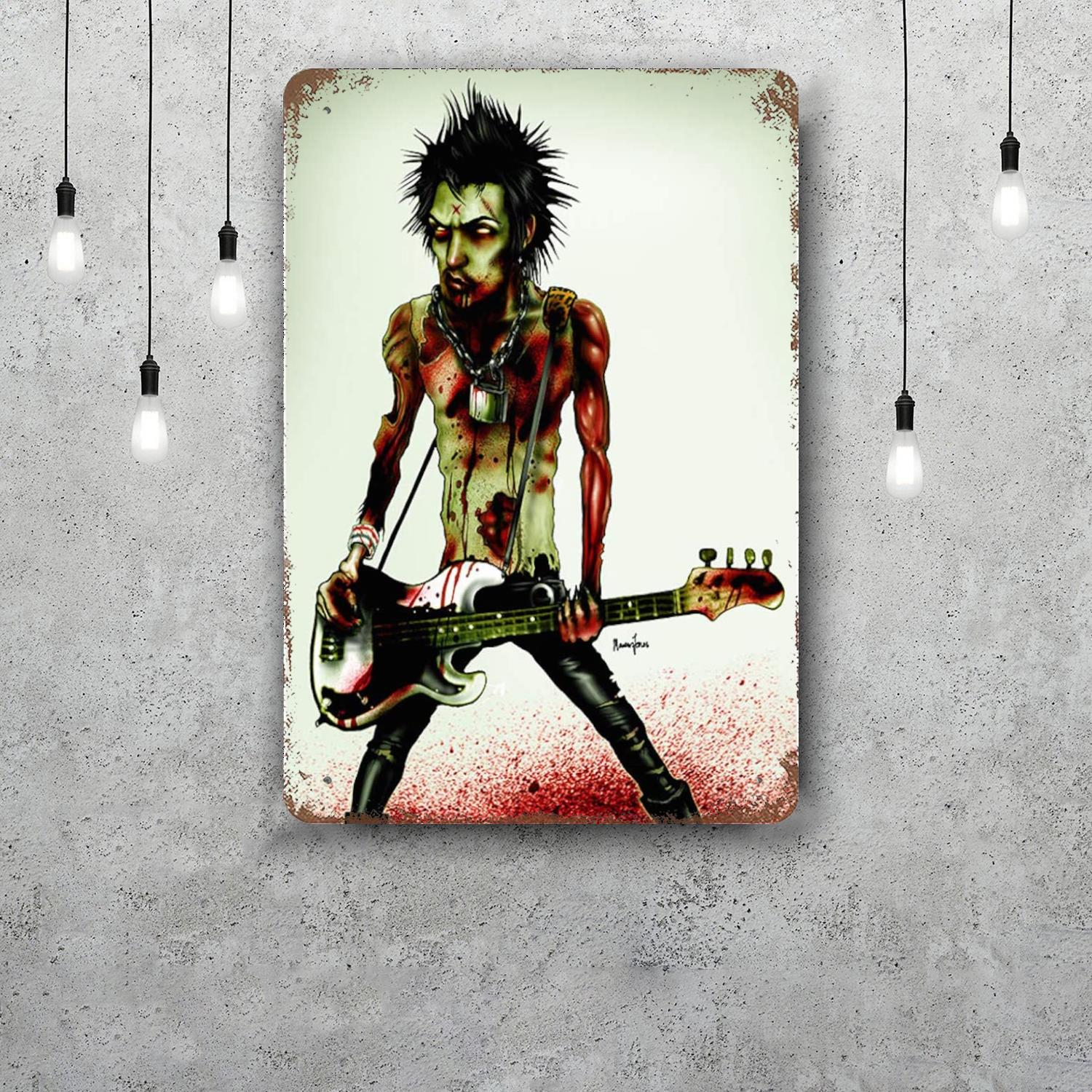 sid vicious bassist Decor Poster Vintage Tin Sign Metal Sign Decorative Plaque for Pub Bar Man Cave Club Wall Decoration 20x30cm(7.8x11.8inch)
sid vicious bassist Decor Poster Vintage Tin Sign Metal Sign Decorative Plaque for Pub Bar Man Cave Club Wall Decoration 20x30cm(7.8x11.8inch)