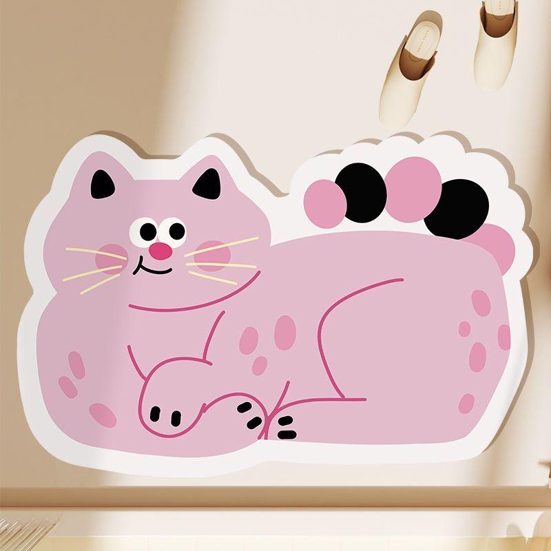 Cute cat bathroom mat, diatomaceous earth, strong water absorption, anti fouling, fast drying, anti slip 40X60cm 15.7X23.6in
Cute cat bathroom mat, diatomaceous earth, strong water absorption, anti fouling, fast drying, anti slip 40X60cm 15.7X23.6in