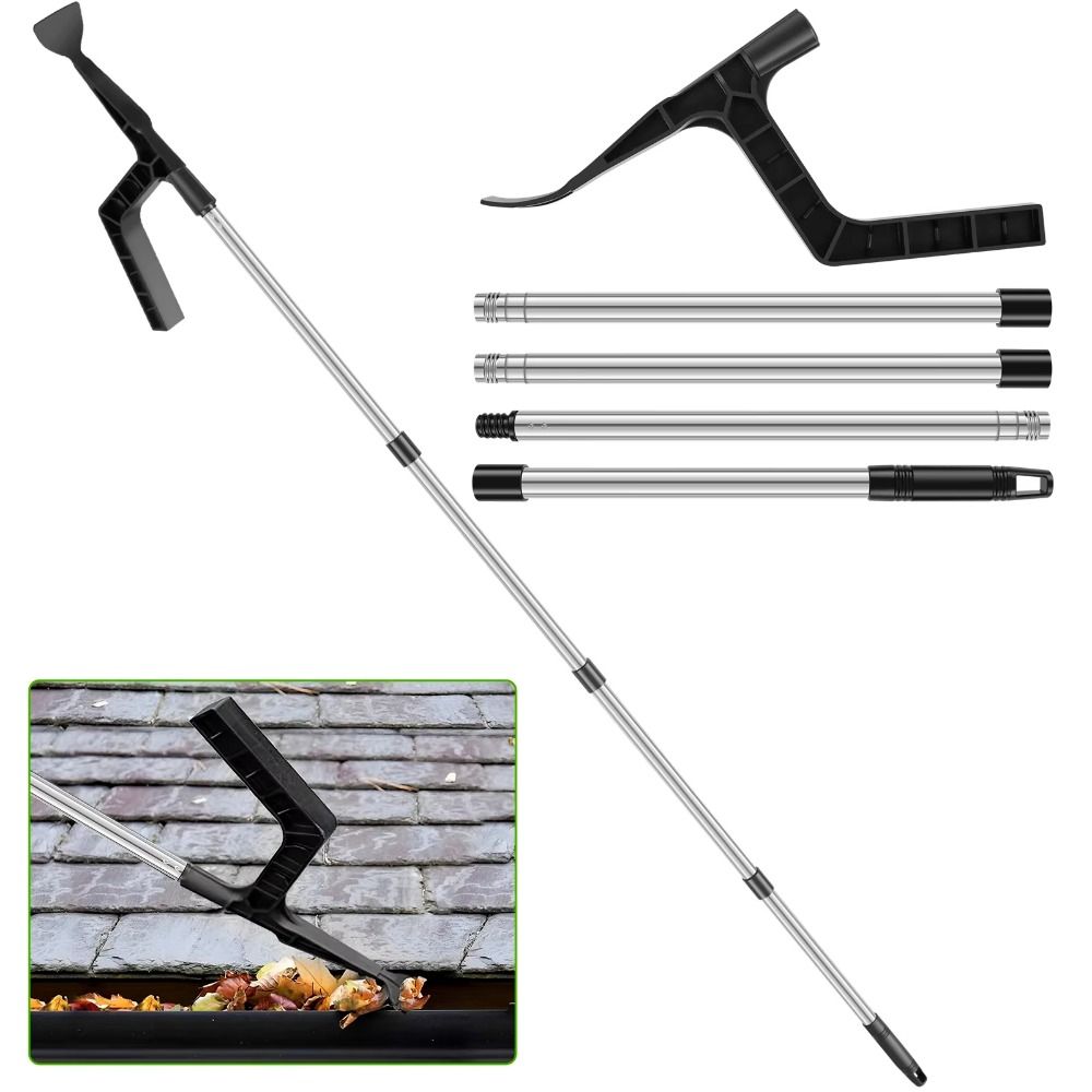 Telescopic Portable Gutter Cleaning Brush Leaf Roofing Detachable Guard Gutter Cleaning Tool 4pcs Splicing Pole
Telescopic Portable Gutter Cleaning Brush Leaf Roofing Detachable Guard Gutter Cleaning Tool 4pcs Splicing Pole