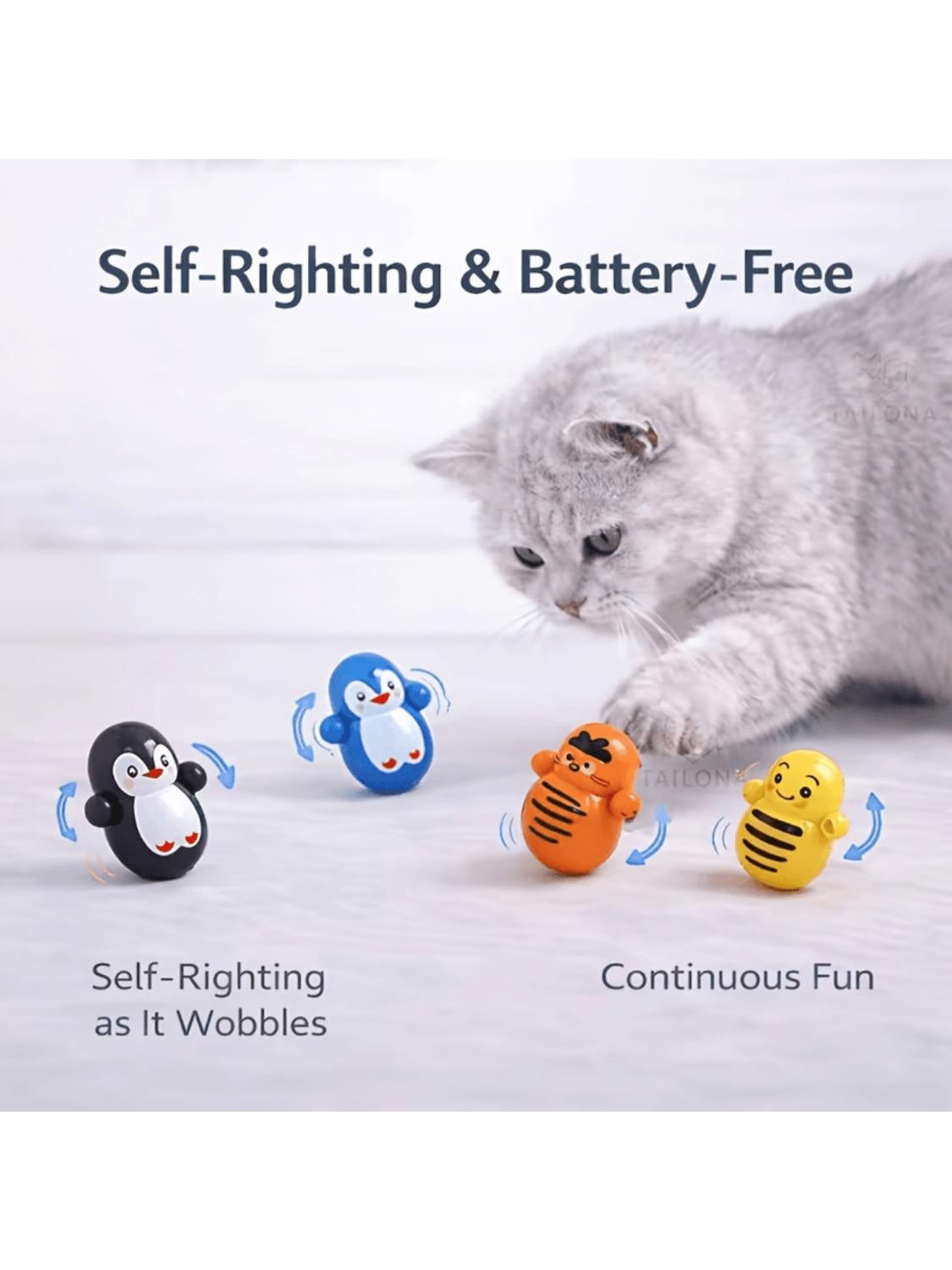 Set of 10 indoor cat rolling toys. Self-rolling cat toys that require no batteries. Lightweight plastic cat puzzle toys різнокольоровий
Set of 10 indoor cat rolling toys. Self-rolling cat toys that require no batteries. Lightweight plastic cat puzzle toys різнокольоровий