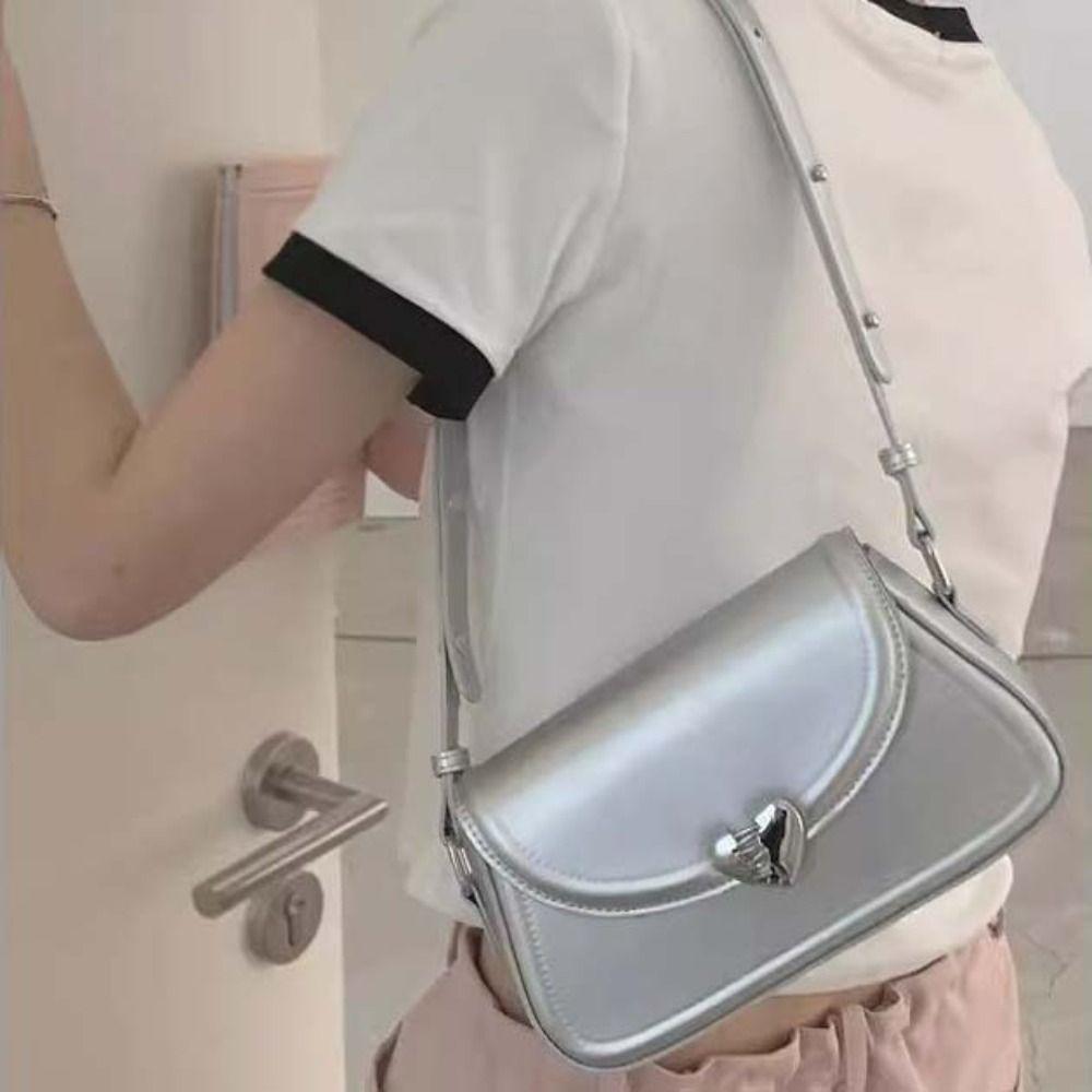 Сумка через плечо Love Buckle Underarm Bag PU Leather PU Handbag Elegant Girls/Gen серебряный
Сумка через плечо Love Buckle Underarm Bag PU Leather PU Handbag Elegant Girls/Gen серебряный