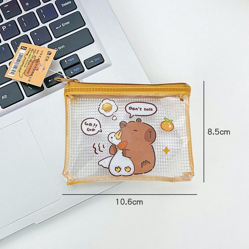 Мультяшный ПВХ Капибара кошелек для монет милый кошелек портативный водонепроницаемый мини сумка для хранения ключей наушники органайзер для детей подарки 1
Мультяшный ПВХ Капибара кошелек для монет милый кошелек портативный водонепроницаемый мини сумка для хранения ключей наушники органайзер для детей подарки 1