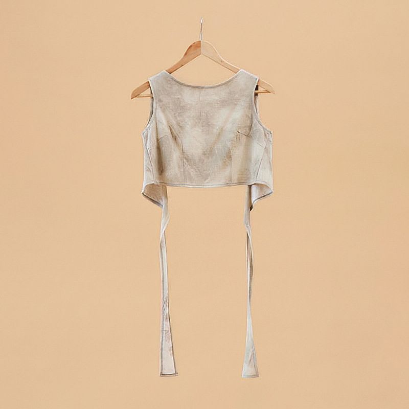 Summer New Pattern Print Fresh Yoga Lightweight Lace-up Blouse Front and Back Wearable Breathable Zen Exercise Sleeveless Vest Ink Gray(No chest pad) One size
Summer New Pattern Print Fresh Yoga Lightweight Lace-up Blouse Front and Back Wearable Breathable Zen Exercise Sleeveless Vest Ink Gray(No chest pad) One size