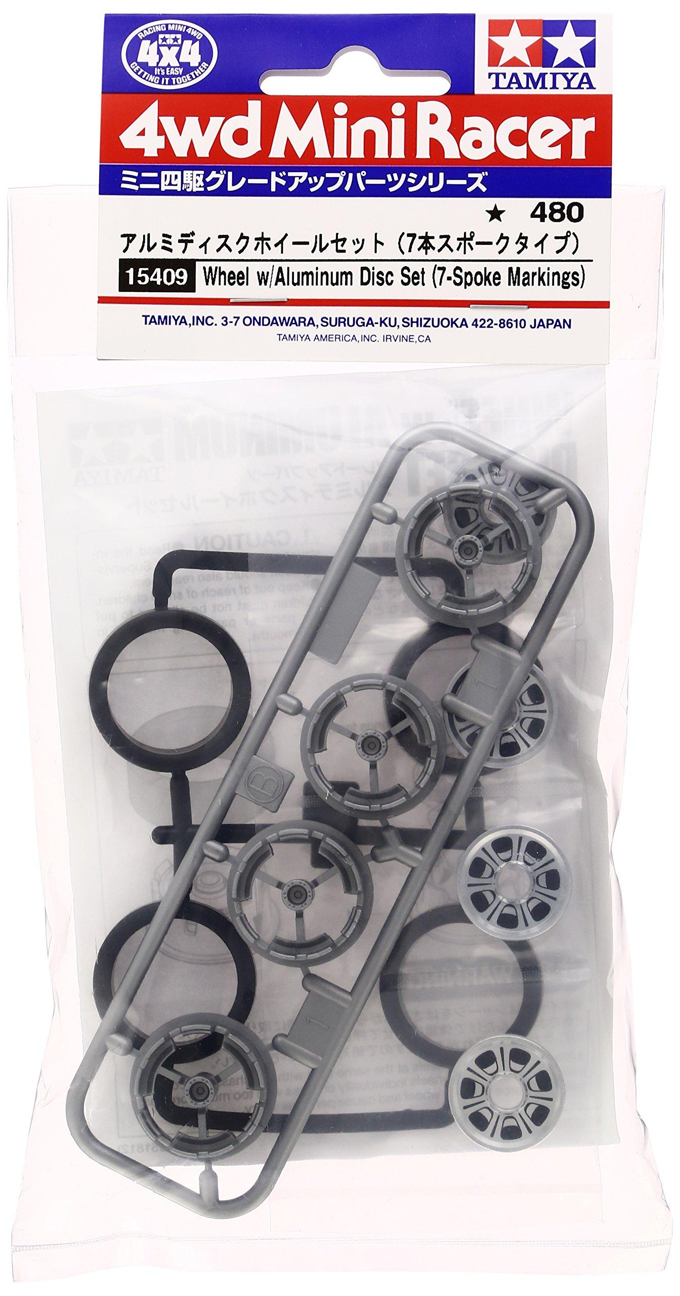 Tamiya Aluminum Disc Wheel Set 15409 Parts Series GP.409 (7-Spoke Type) (Upgrade No. 409)
Tamiya Aluminum Disc Wheel Set 15409 Parts Series GP.409 (7-Spoke Type) (Upgrade No. 409)