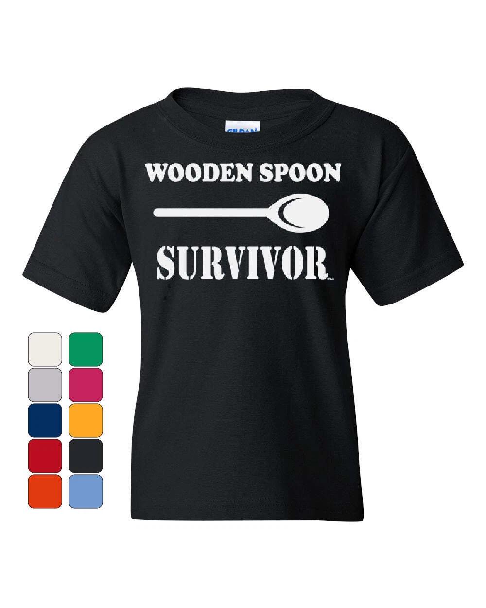 Wooden Spoon Survivor Youth kids boys T-Shirt Funny College Humor Tee Shirt 120
Wooden Spoon Survivor Youth kids boys T-Shirt Funny College Humor Tee Shirt 120