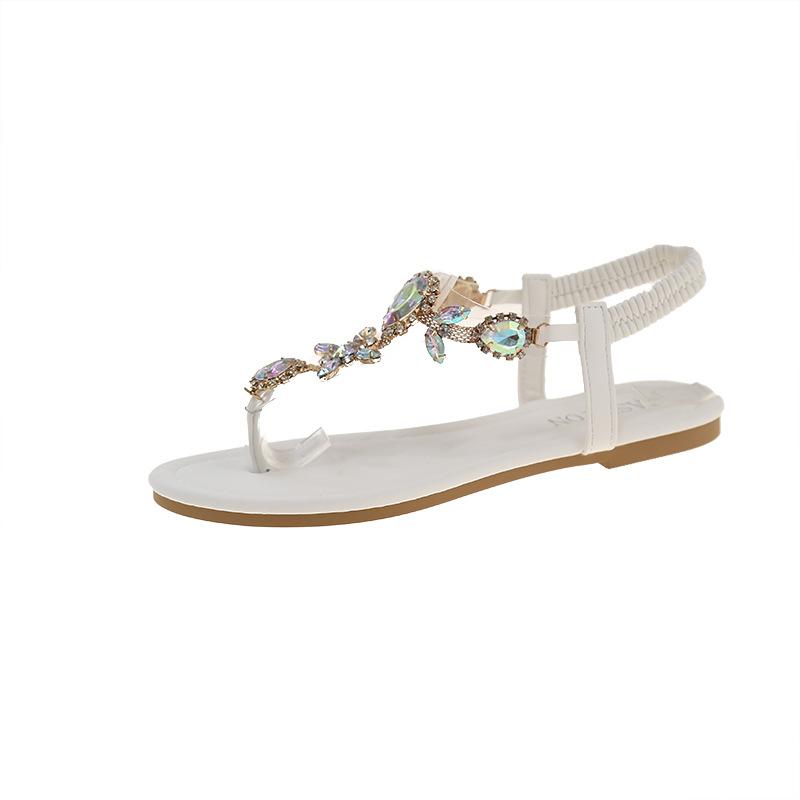 Flat bottom large size sandals women s 2025 summer new foreign trade fashion rhinestone flower toe elastic casual sandals 35 білий
Flat bottom large size sandals women s 2025 summer new foreign trade fashion rhinestone flower toe elastic casual sandals 35 білий
