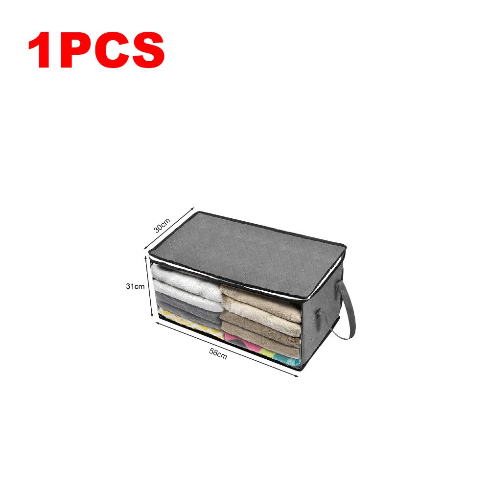 1-6PCS Foldable Clothes Storage Bag Non-Woven Large Capacity Zipper Lid Quilt Organizer Wardrobe Bedding Clothing Sorting Box
1-6PCS Foldable Clothes Storage Bag Non-Woven Large Capacity Zipper Lid Quilt Organizer Wardrobe Bedding Clothing Sorting Box