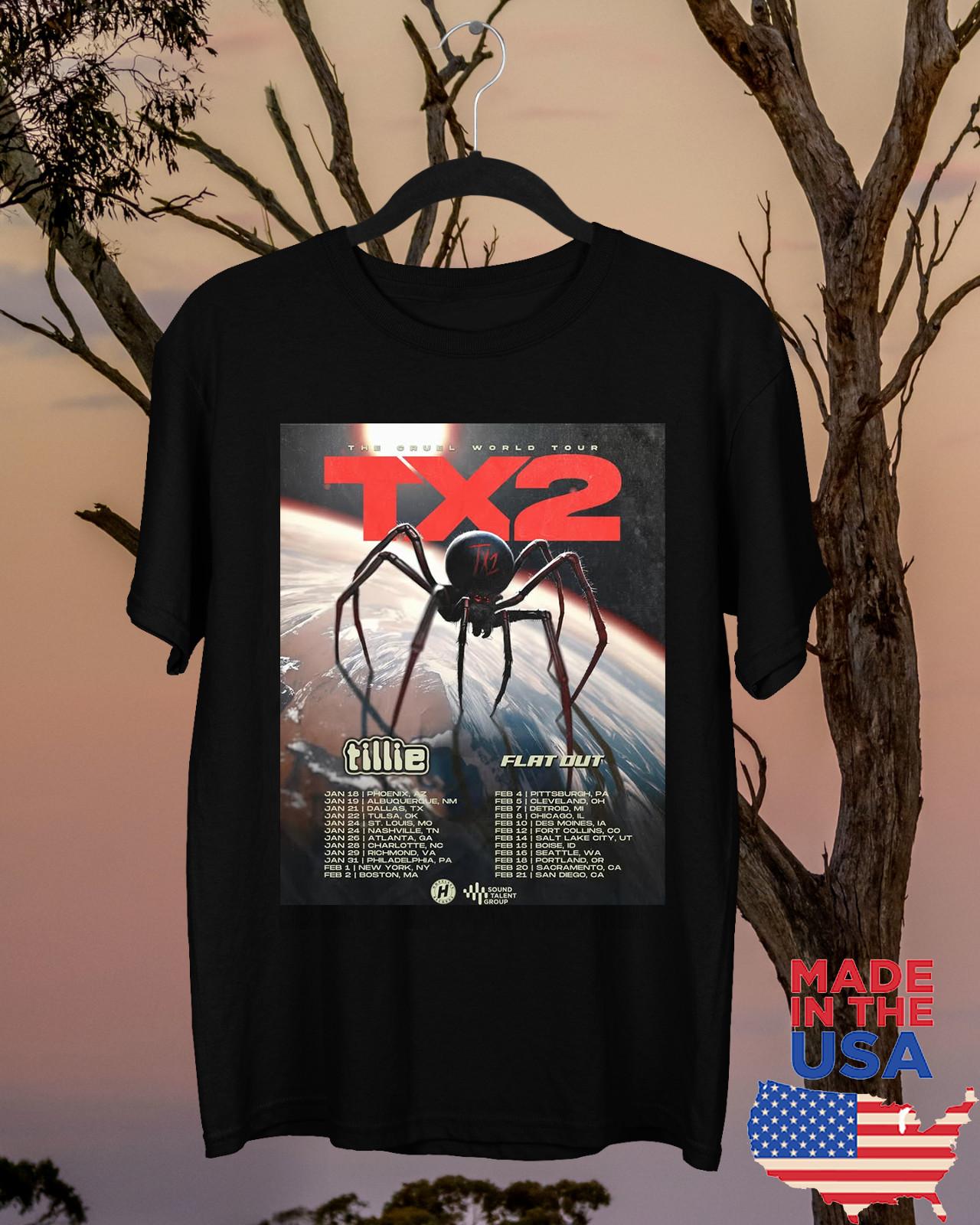 The Cruel World Tour 2025 TX2 Singer T Shirt Full Size S-5XL 5XL різнокольоровий
The Cruel World Tour 2025 TX2 Singer T Shirt Full Size S-5XL 5XL різнокольоровий