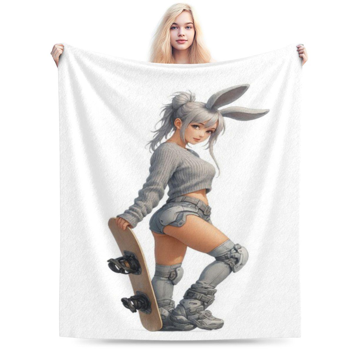 Cyber Bunny Girl With Snowboard Futuristic Anime Style Custom Soft Party An UltraSoft Micro Fleece Blanket 75x100cm 30x40in
Cyber Bunny Girl With Snowboard Futuristic Anime Style Custom Soft Party An UltraSoft Micro Fleece Blanket 75x100cm 30x40in