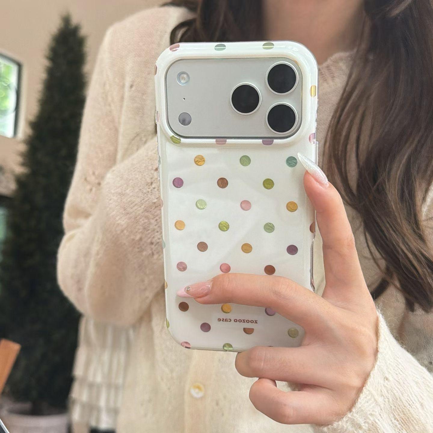 Korean Style Colorful Polka Dot iPhone 14/15/16/17 Pro Max Drop-Proof Case iPhone 14 Pro Max
Korean Style Colorful Polka Dot iPhone 14/15/16/17 Pro Max Drop-Proof Case iPhone 14 Pro Max